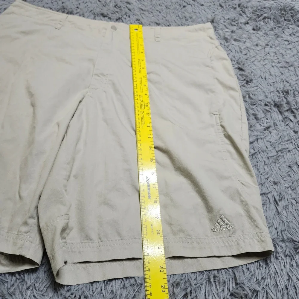 Adidas Mens Shorts Size XL Cargo‎ Drawstring Lightweight Hiking Tan Stretch